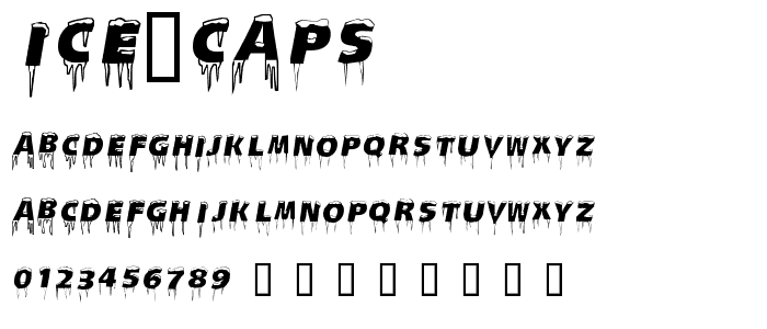 Ice Caps font