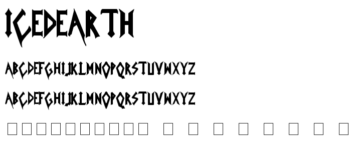 IcedEarth font