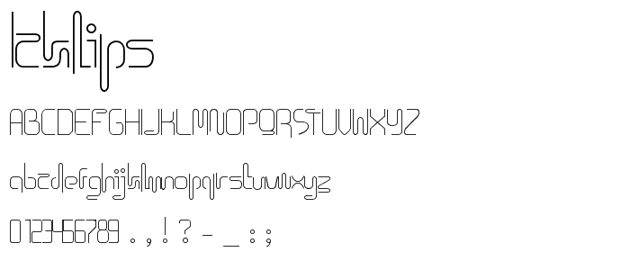 Icklips font