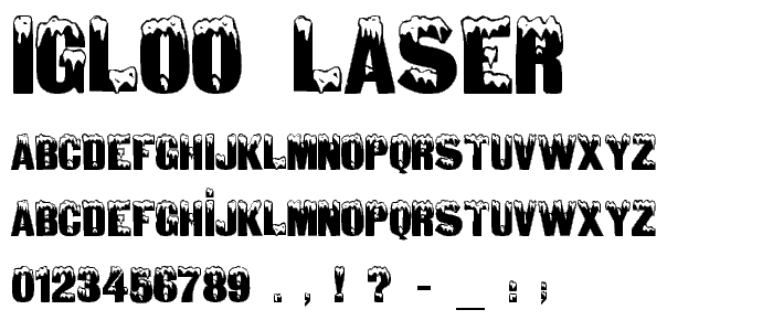 Igloo Laser font
