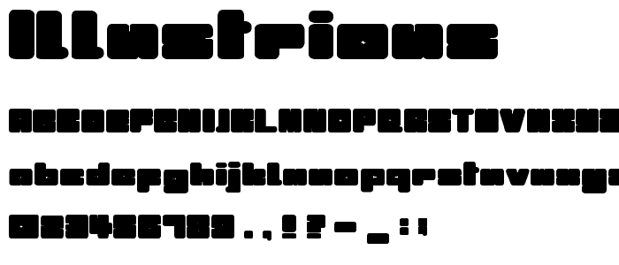 Illustrious font