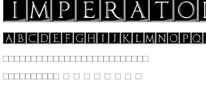 ImperatorPlaque font