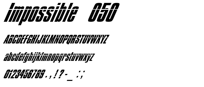 Impossible - 050 police