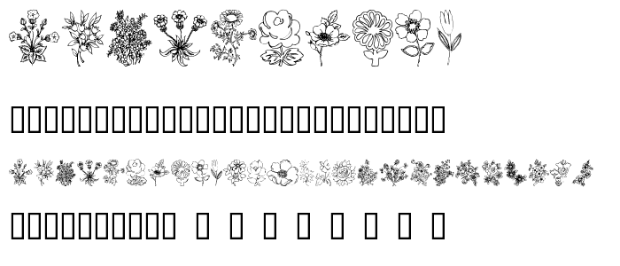 In my garden font