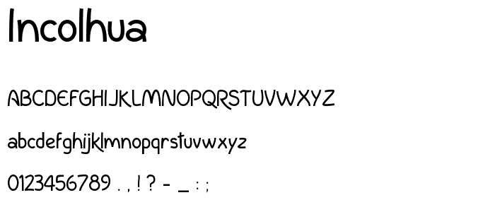 InColhua font