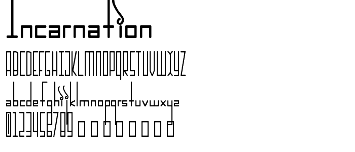 Incarnation font