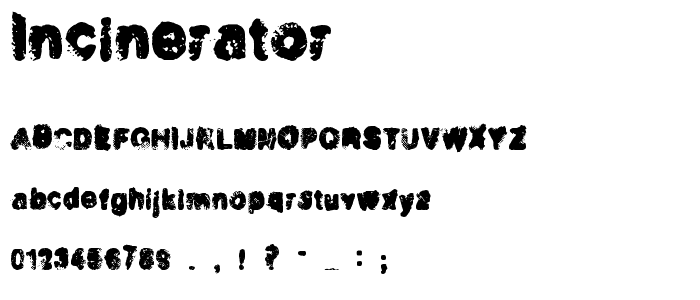 Incinerator font