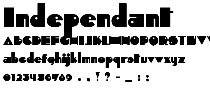 Independant font