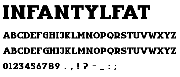 InfantylFat font