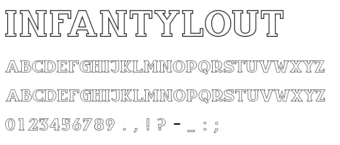 InfantylOut font