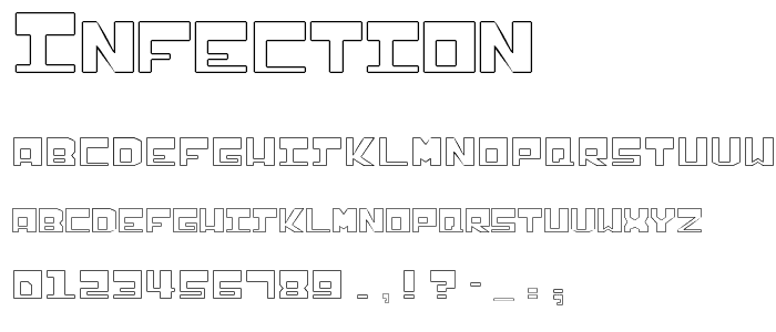 Infection font