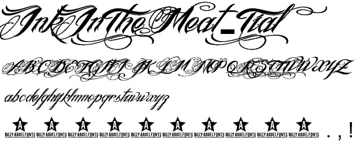 InkInTheMeat-Tial font