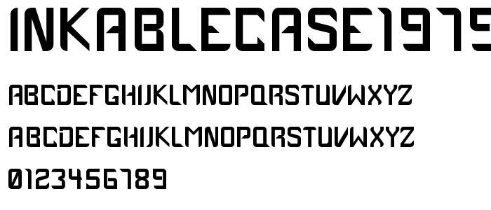 InkableCase1979 font