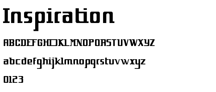 Inspiration font