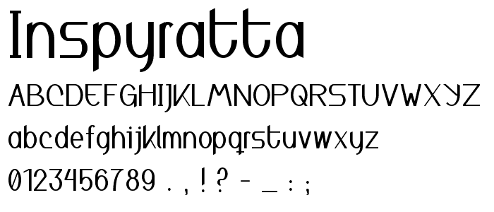 Inspyratta font