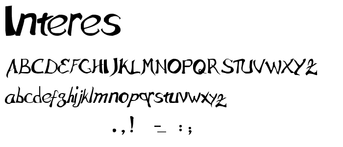 Interes font