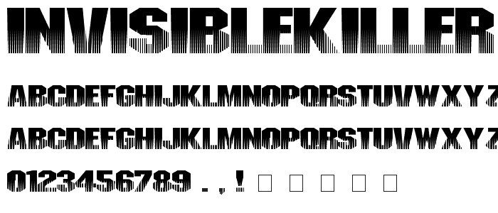 InvisibleKiller font