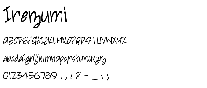 Irezumi font