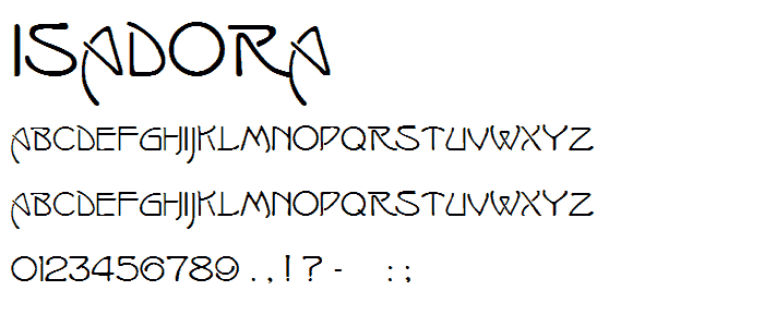 Isadora font