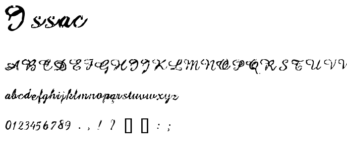 Issac font