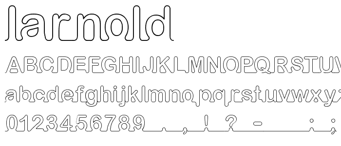 iarnold font