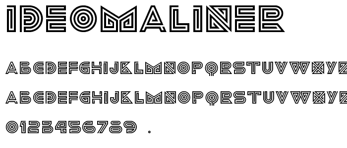 ideomaLINER font