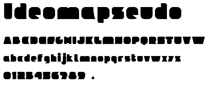 ideomaPSEUDO font