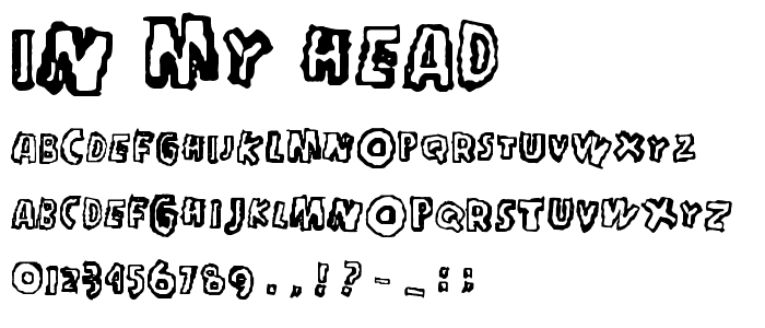 in_my_head font