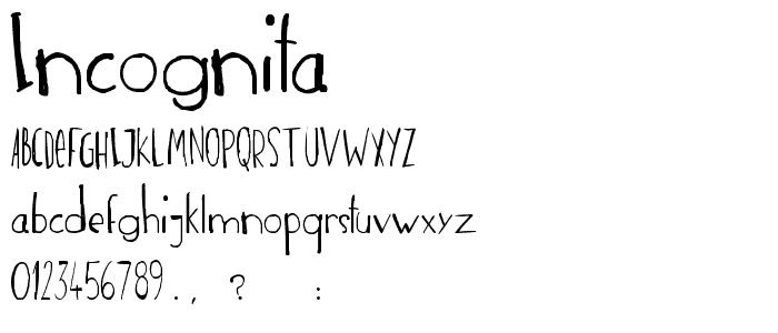 incognita font