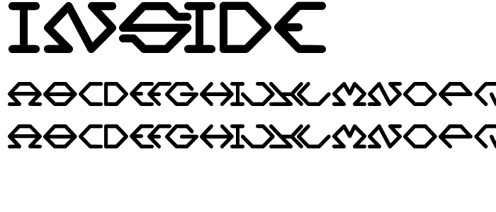 inside font