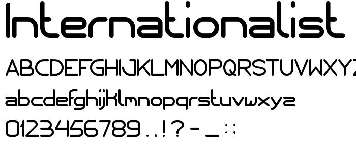 internationalist font