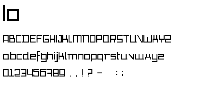 io font