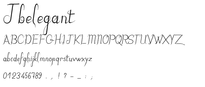 JBElegant font