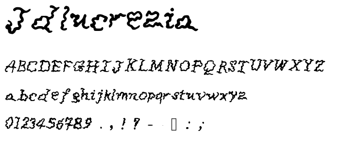 JDLucrezia font