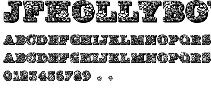 JFHollyBows font