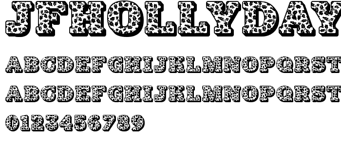 JFHollyDayz font