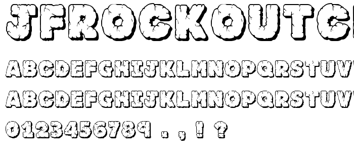 JFRockOutcrop font