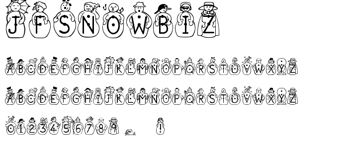 JFSnowbiz font