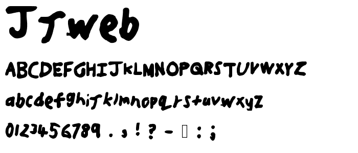 JJWEB font
