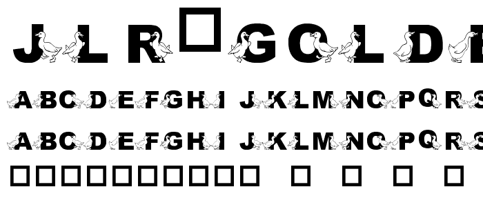 JLR Golden Goose font