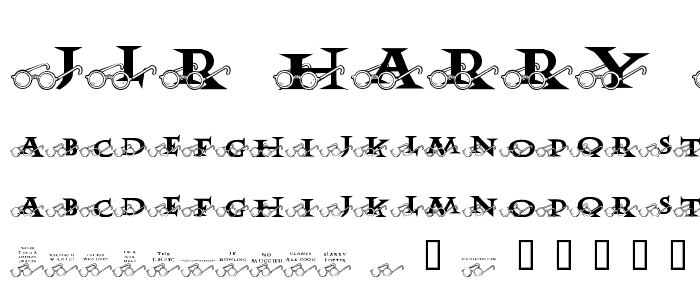 JLR Harry s Glasses font