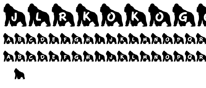 JLR Koko Gorilla Good font