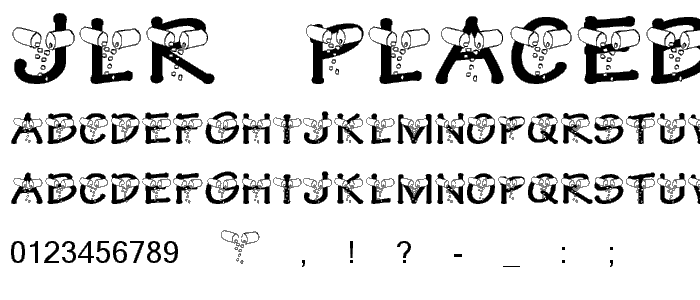 JLR Placebo font