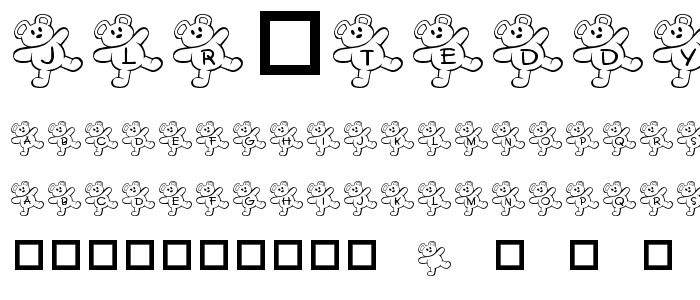 JLR Teddy Bear font