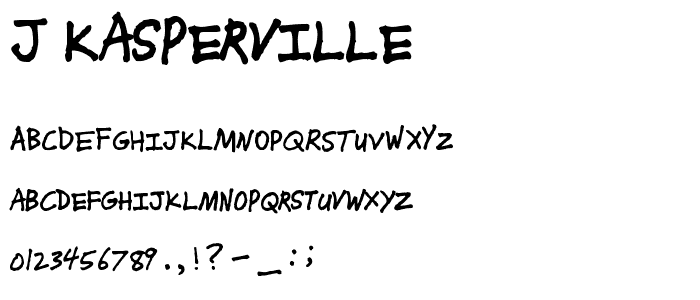 J_Kasperville font