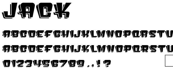 Jack font