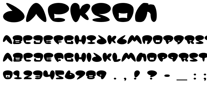 Jackson font