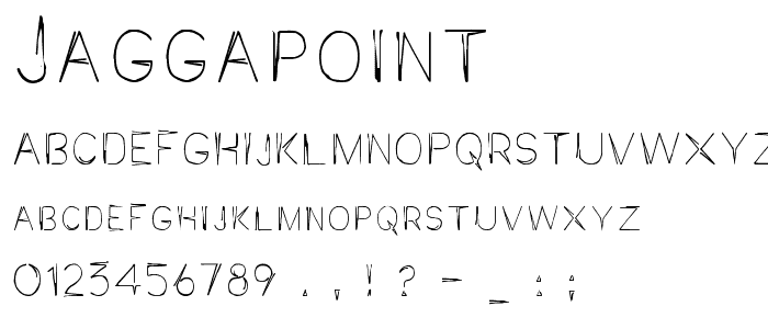JaggaPoint font