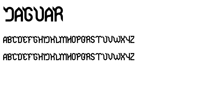 Jaguar font