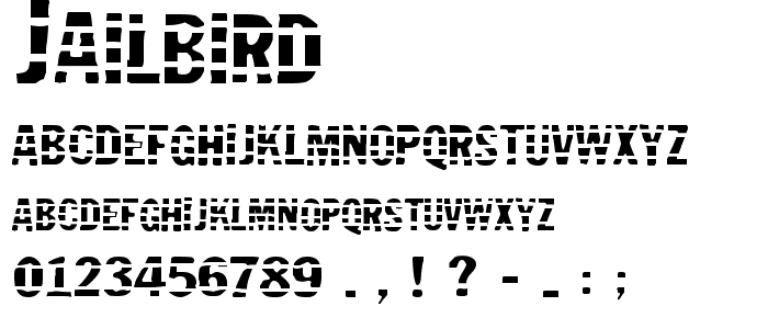 Jailbird font